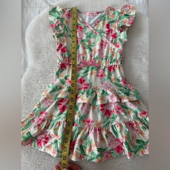 Tommy Bahama Floral Dress with Ruffle Sleeves 4 y.o - Picture 10 of 10